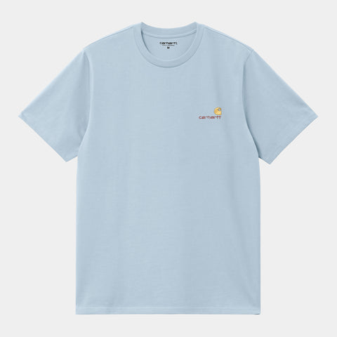 Carhartt WIP American Script T-Shirt Frosted Blue