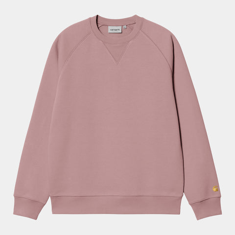 Carhartt WIP Chase Sweatshirt Glassy Pink/Gold
