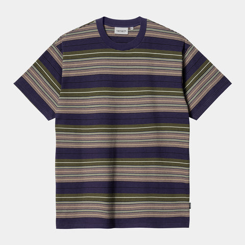 Carhartt WIP Coby T-Shirt Colby Stripe/Tyrian